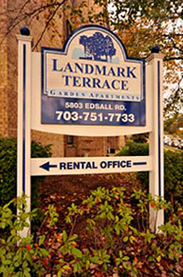 Landmark Terrace sign